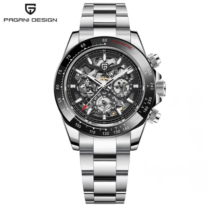 Silver Black Watch Pagani Design 03