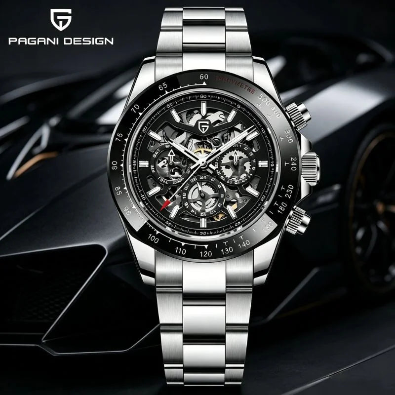 Silver Black Watch 