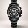 Urban Motion skeleton chronograph by Pagani Design in all black with tachymetre bezel and steel bracelet