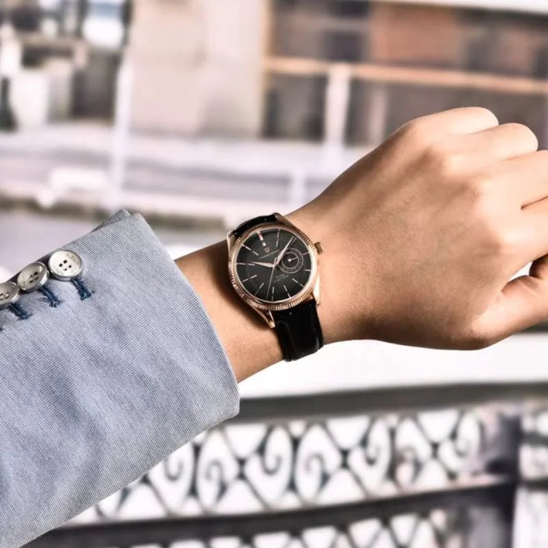 Wearing Gold Black Watch