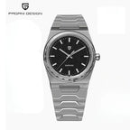 Silver Black Pagani Design Watch